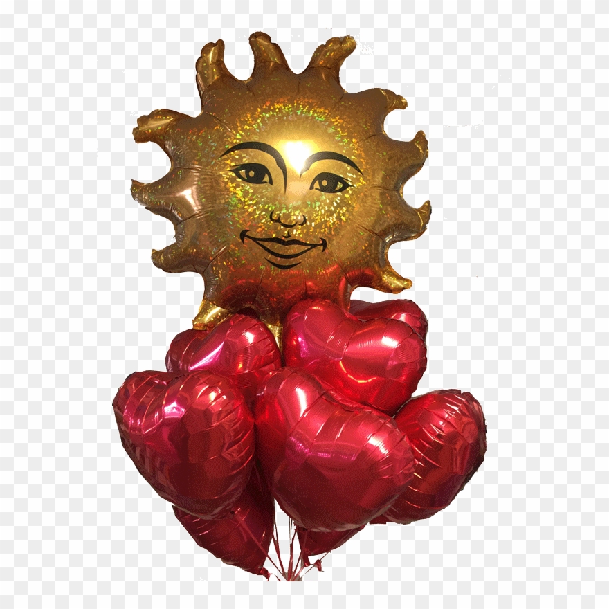 Ballonbouquet Sonne Clipart