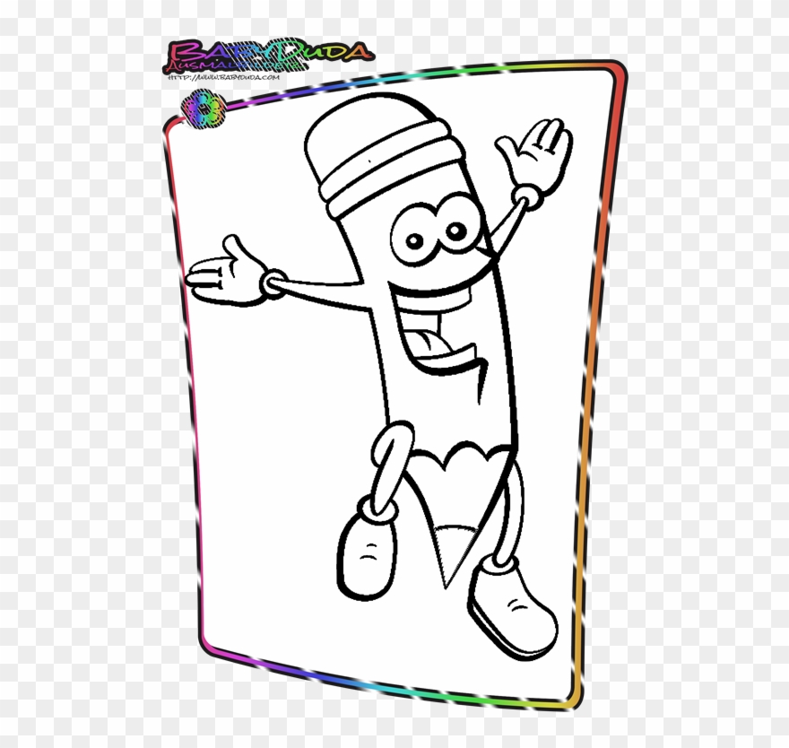 Lachender Stift Ausmalbild Und Malvorlage Schule Clipart