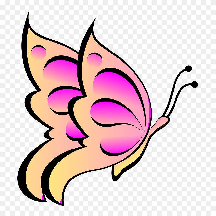 Kupu Kupu Clipart - Png Download