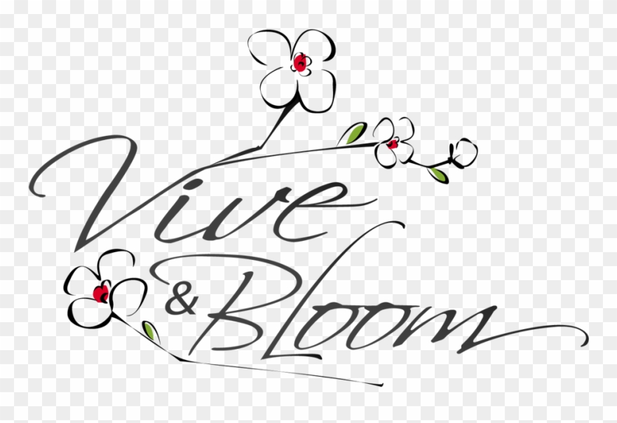 Vive & Bloom Retail Logo Design Clipart