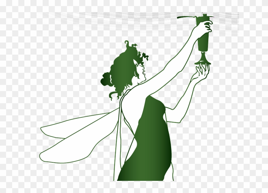 Green Absinthe Fairy Clipart