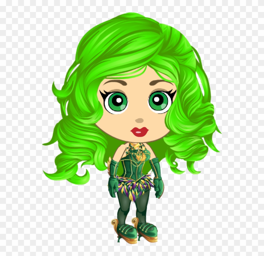 Green Wavy Long Hair Sf2014 Clipart