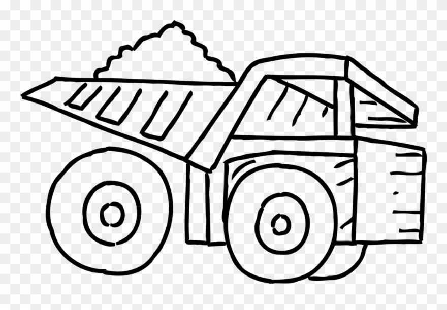 Truck Transports Loose Material Clipart