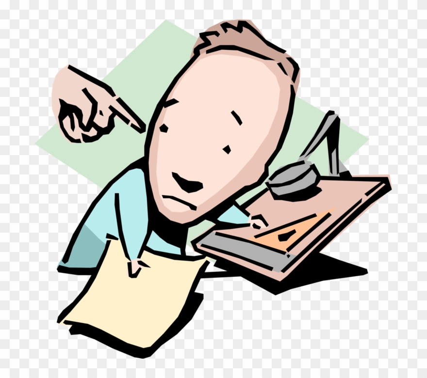 Vector Illustration Of Back To The Drawing Board Idiom Clipart