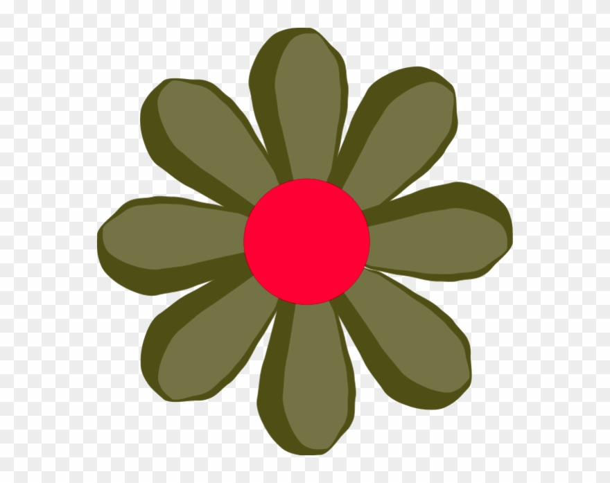 Brown Flower Clip Art - Png Download