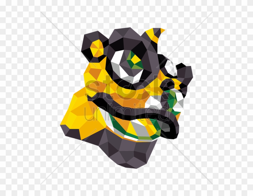 Lion Head Geometric Design Vector Image Graphic Clipart