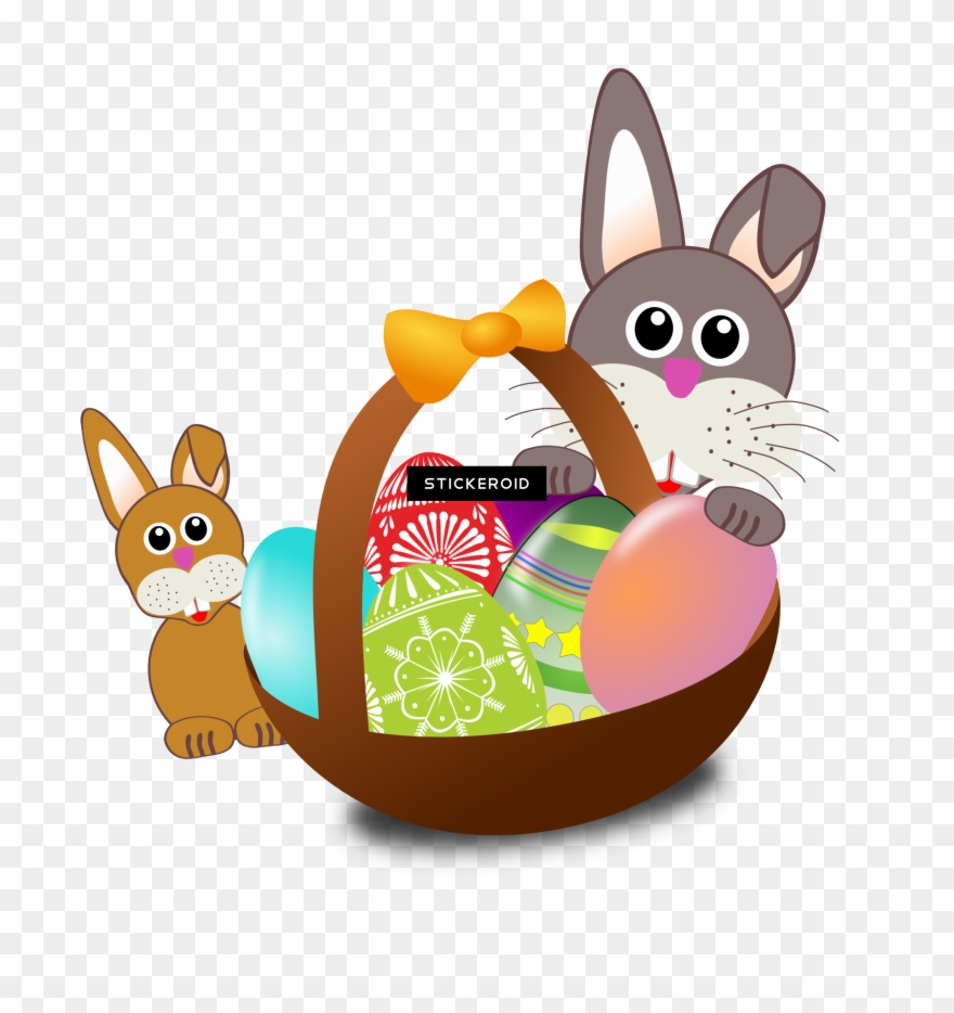 عيد الفصح الأرقى شافطة الخلفية أرنب Clipart