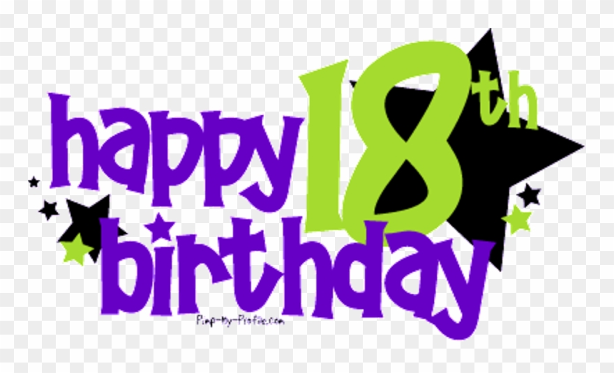 Eighteen Birthday Wishes Clipart