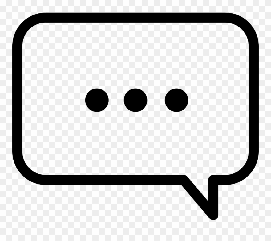 Three Dots Speech Svg Png Icon Free Clipart