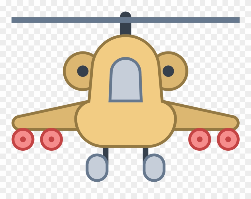 This Icon Represents A Military Helicopter Clipart