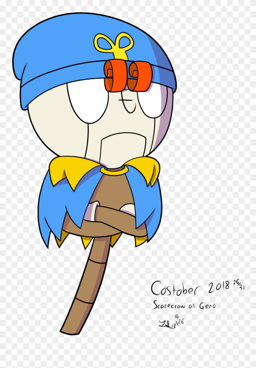 Day 26 Of Costober, Scarecrow As Geno From Super Mario Clipart