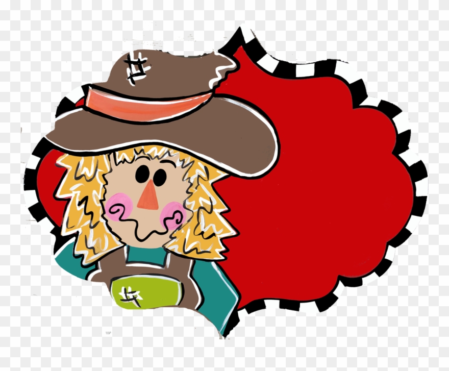 Fall Scarecrow Door Hanger Clipart