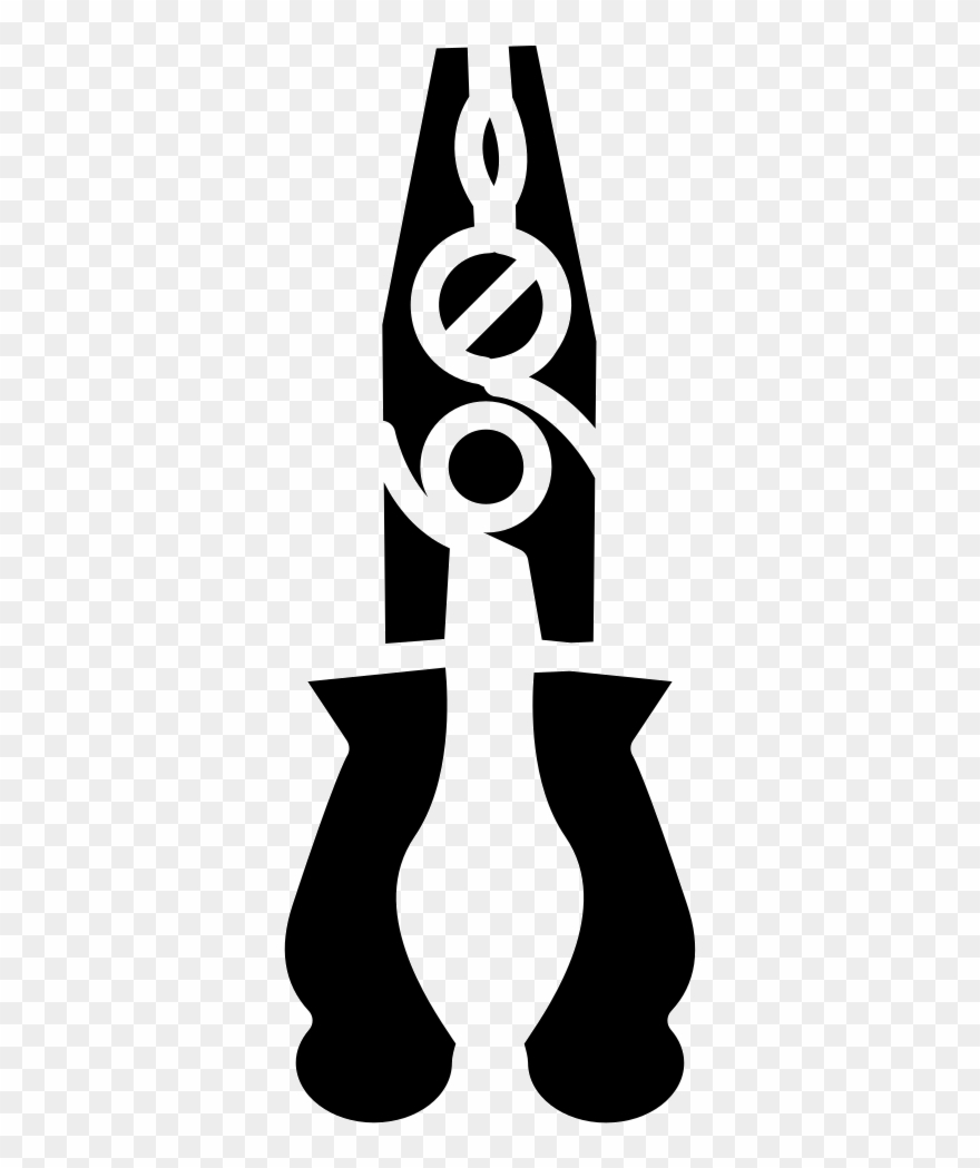 Pliers Hand Tool Outline Comments Clipart