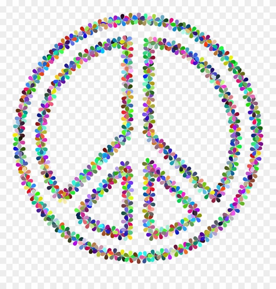 This Free Icons Png Design Of Prismatic Floral Peace Clipart