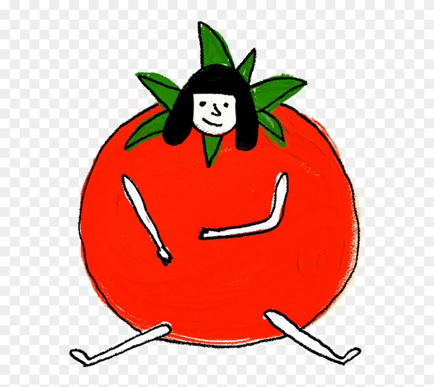 Tomatoe Girl Funny Lol Clipart