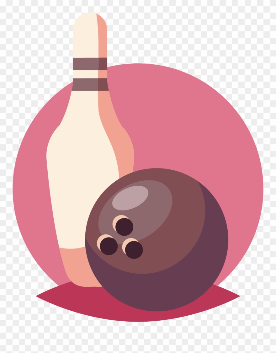 Bowling Ball Ten Pin Bowling Bowling Pin Clip Art - Png Download