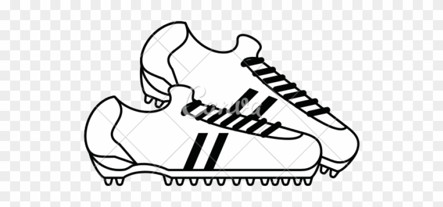 Drawn Football Soccer Cleat Clipart