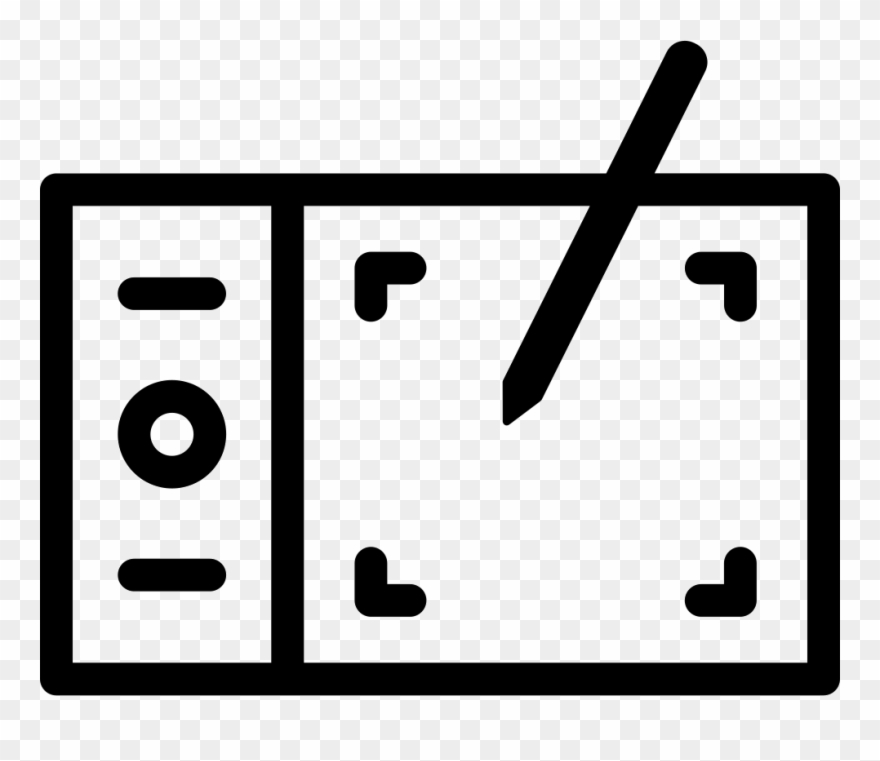 Horizontal Tablet With Pencil Comments Clipart