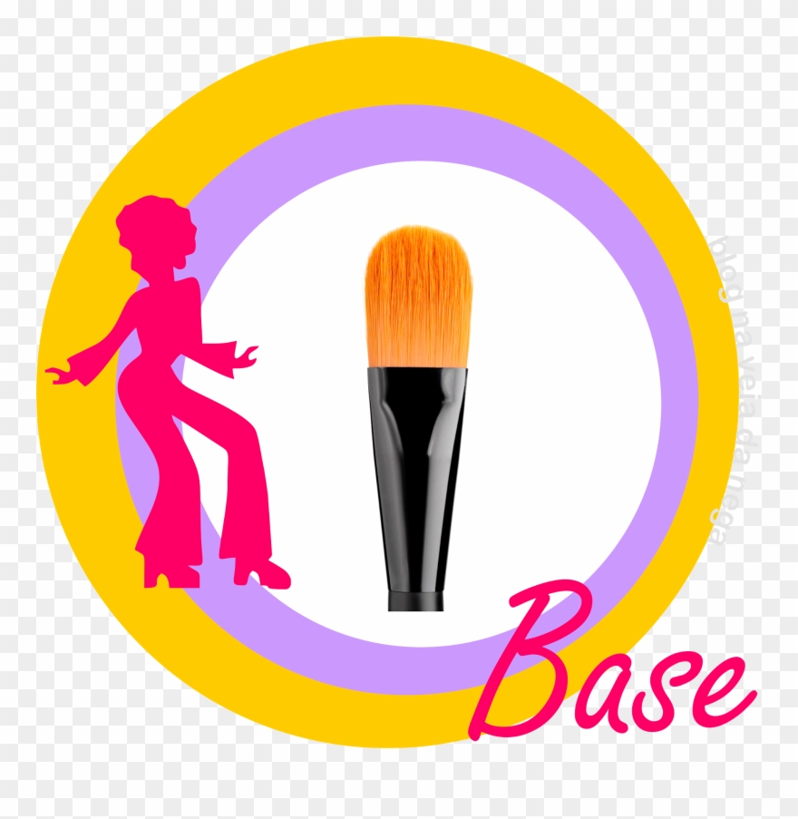 O Pincel Para Base É Achatado E Macio, Permite Espalhar Clipart