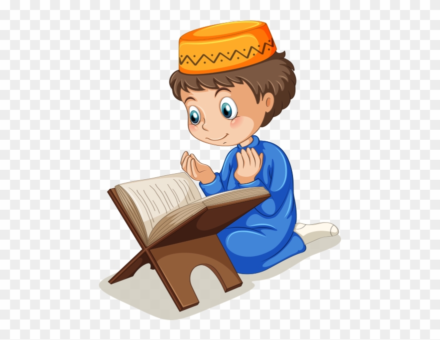Clipart Kuranı Kerim Okuyan Erkek Çocuk - Png Download