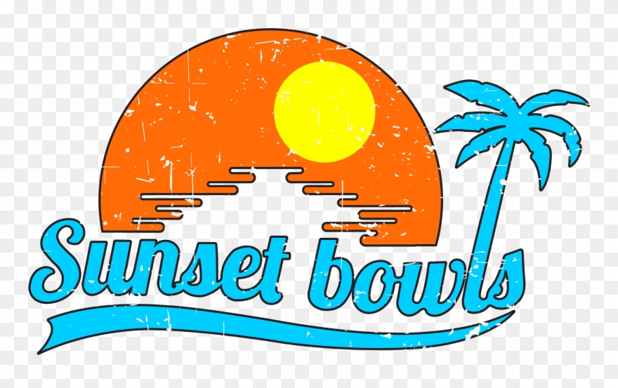 Sunset Bowls & Coffee Ave Clipart
