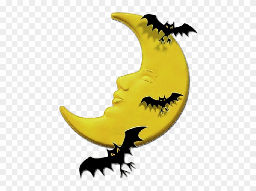 Halloween Moon Clipart Free - Png Download