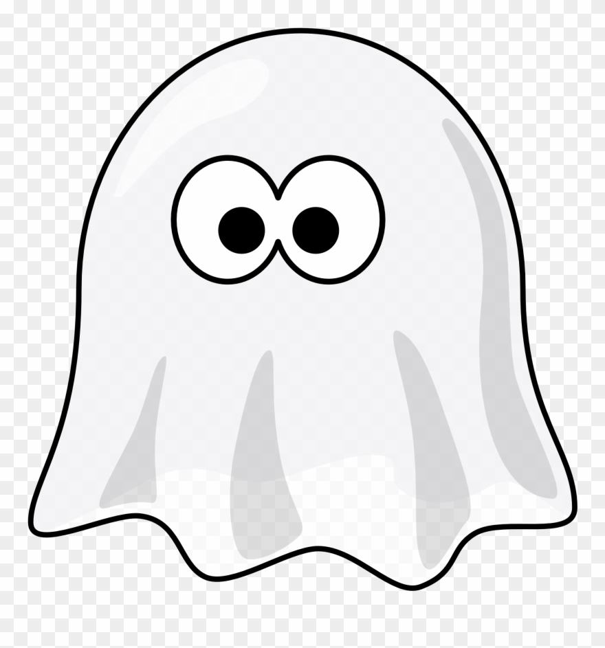 Ghost Animal Black White Art Halloween 1969px 205 Clipart