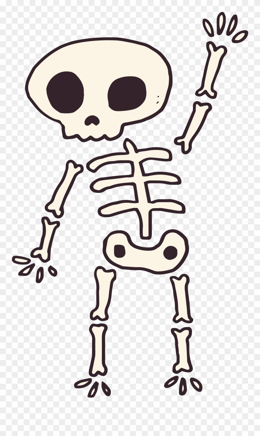 Skeleton Clipart Monster - Png Download