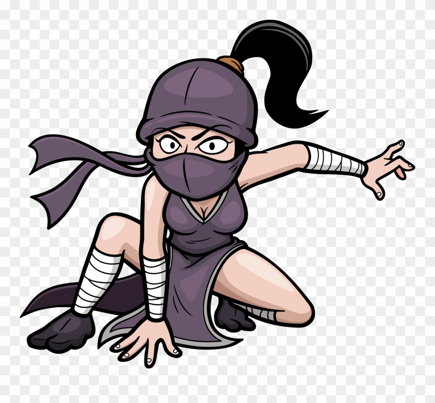 Drawn Ninja Ninja Girl Clipart