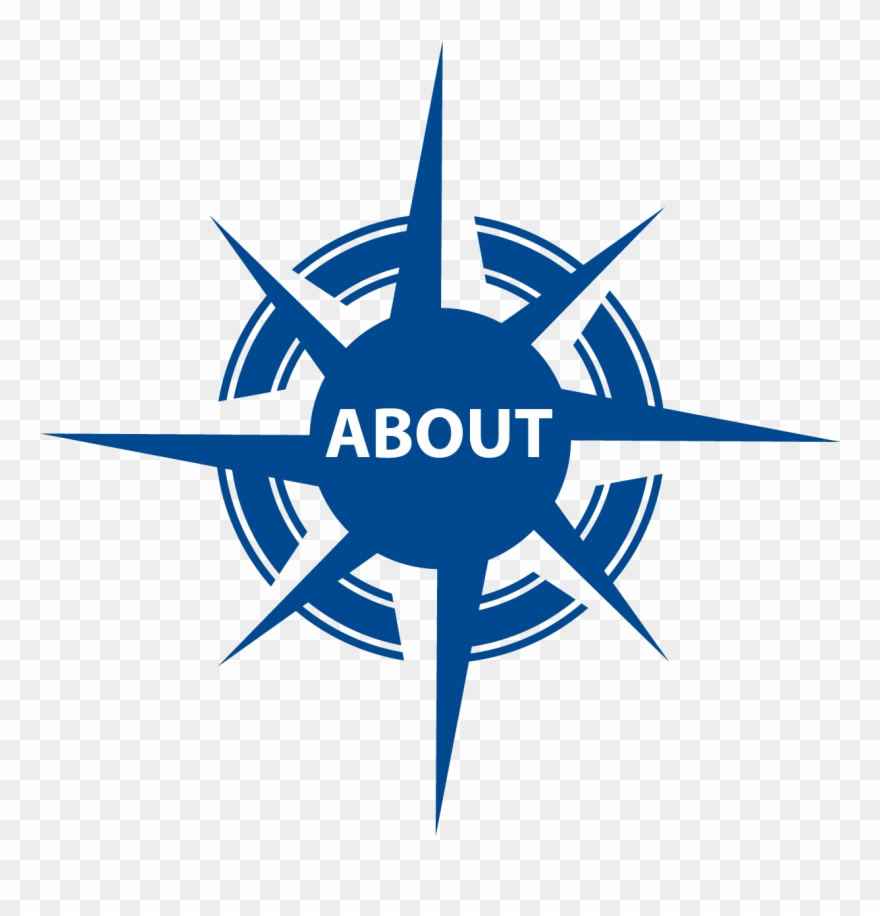 Red Compass With Bism In Center Clipart