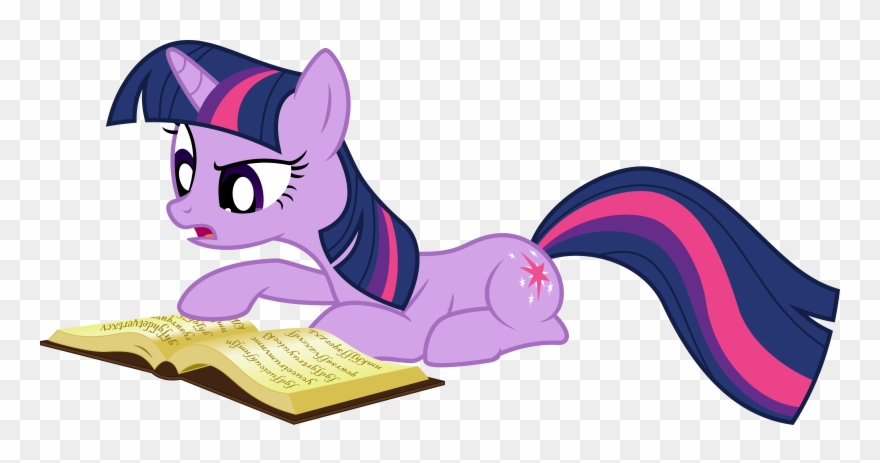 Jeatz Axl 64 3 Twilight Sparkle Reading Book By Jeatz Clipart