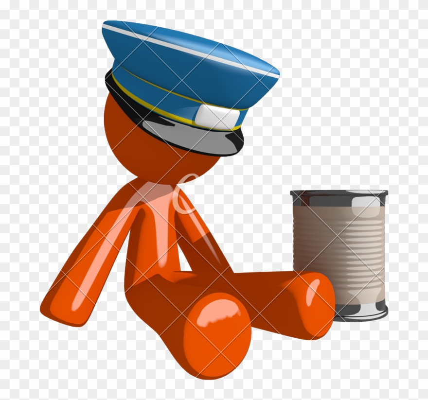 Orange Man Beggar Photos Clipart