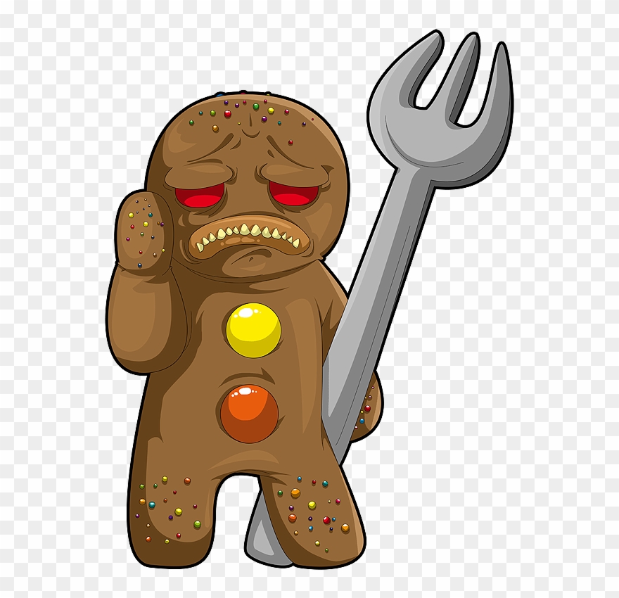 Gingerbread Clipart Sad - Png Download