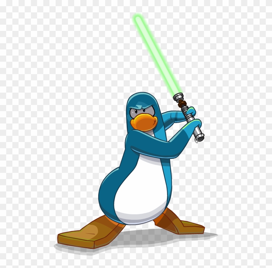 Pinguin Azul Com Itens Clipart