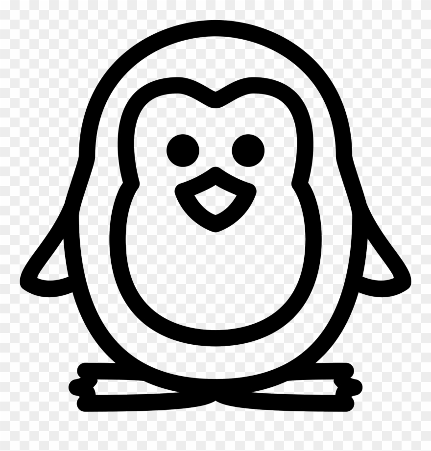 Pingwin Na Boże Narodzenie Icon Clipart