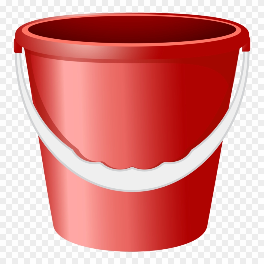 Red Bucket Image Clipart