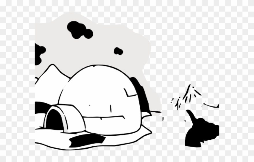 Eskimo Clipart Black And White - Png Download