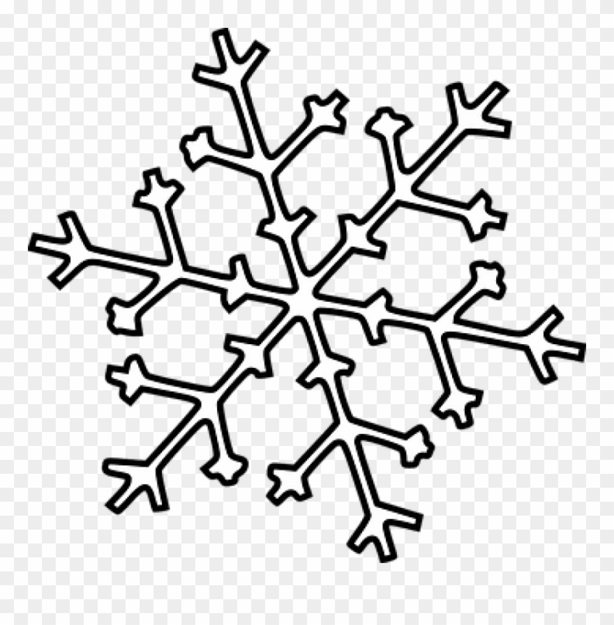 Free Png Download Snowflake Outline Black And White Clipart