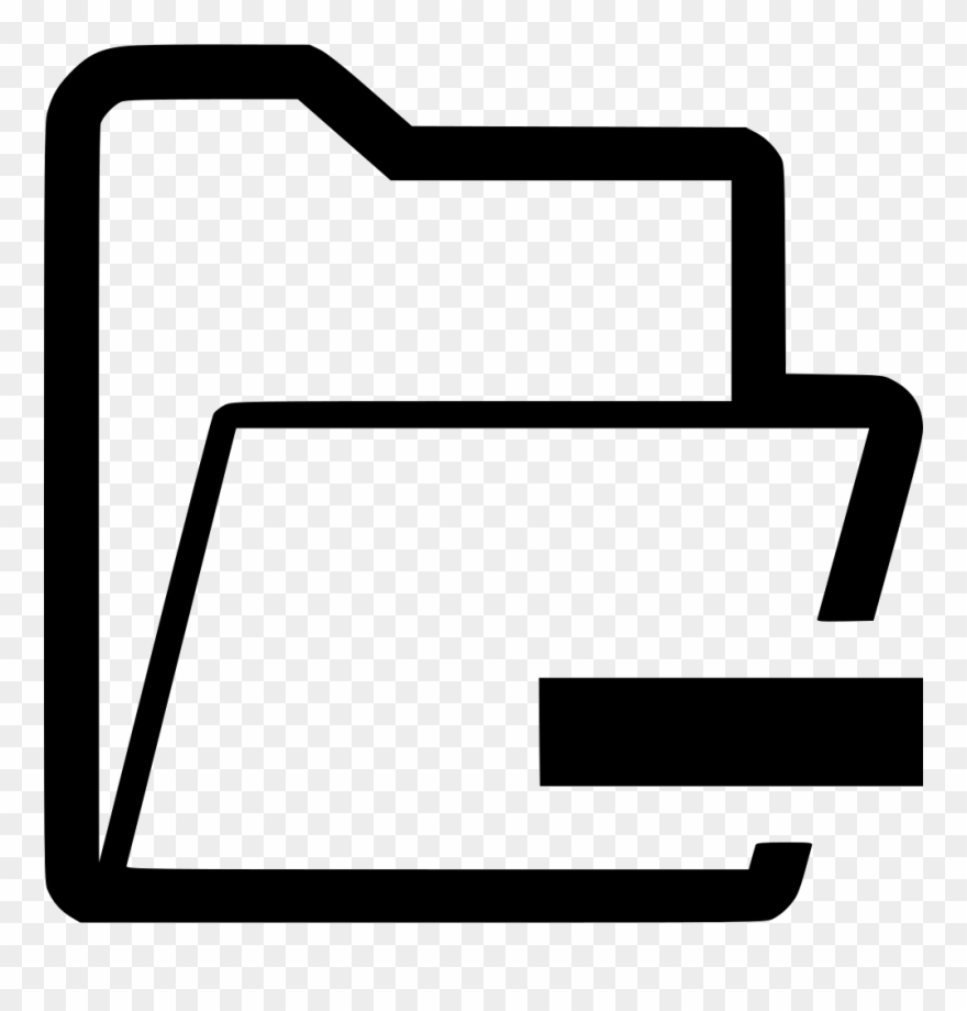 Folder Subtract Comments Clipart