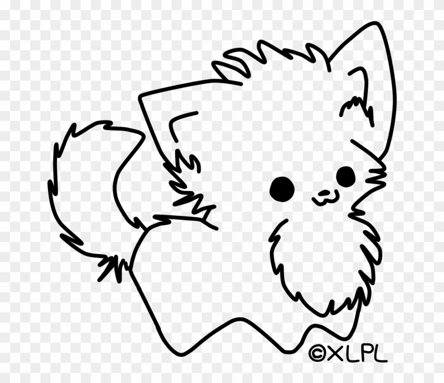 Free Cute Cat Face Drawing Download Clip Art On Pictures - Png Download