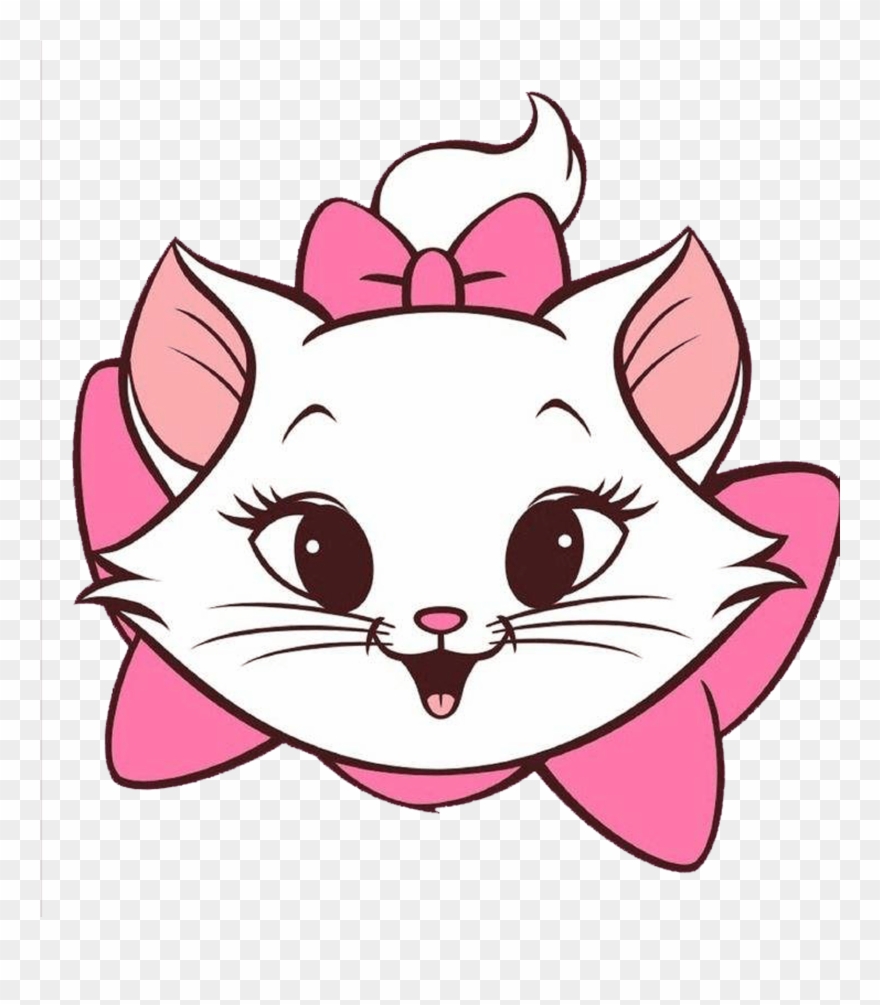 Cartoon Clip Art Cute Cat Head 1701 1827 Transprent - Png Download