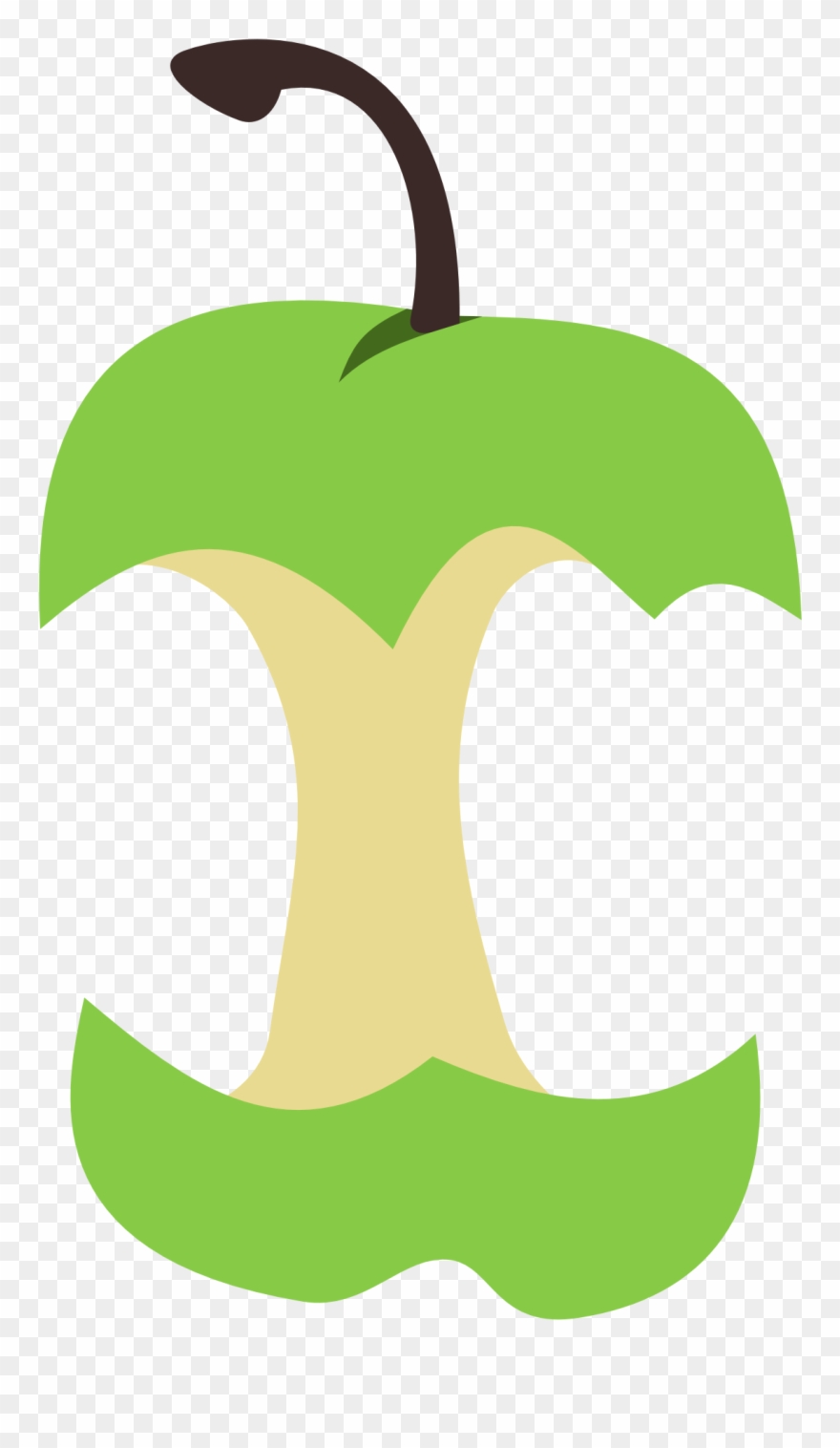 Apple Core Clipart 2 Free - Png Download