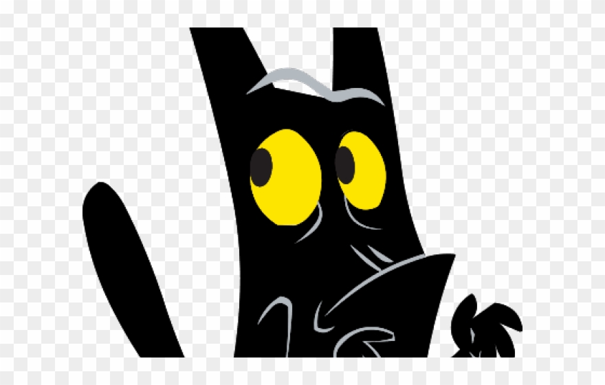 Black Cat Clipart Cat Scratch - Png Download