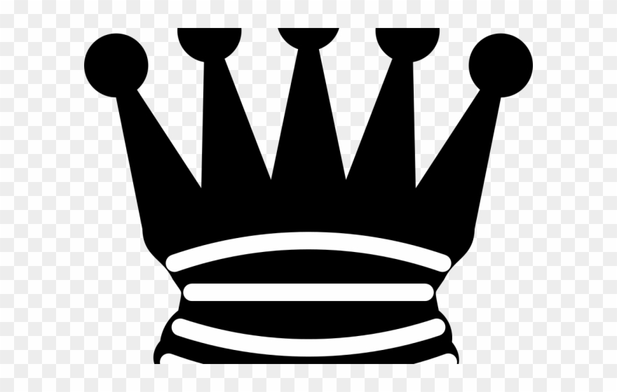 Black Amp White Clipart Crown - Png Download