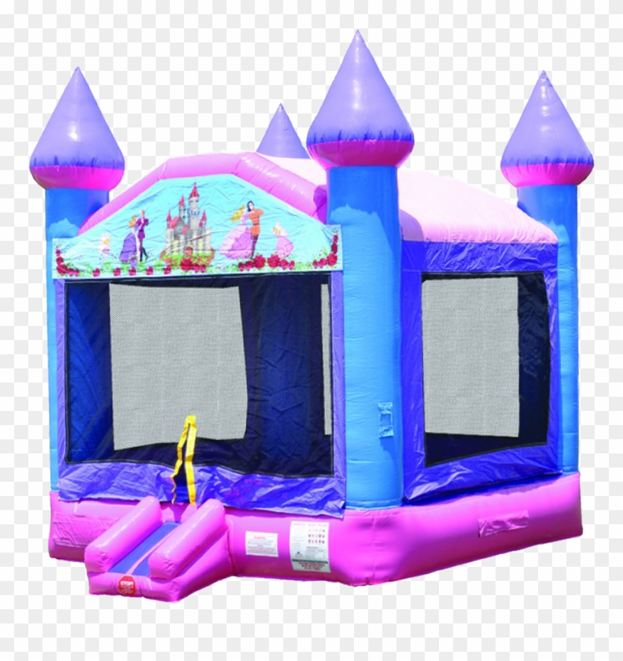 Pink N Purple Bounce House Clipart