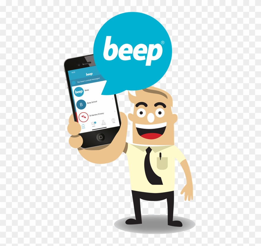 Beep's Mobile App Delivers Multiple Channelled Communications Clipart