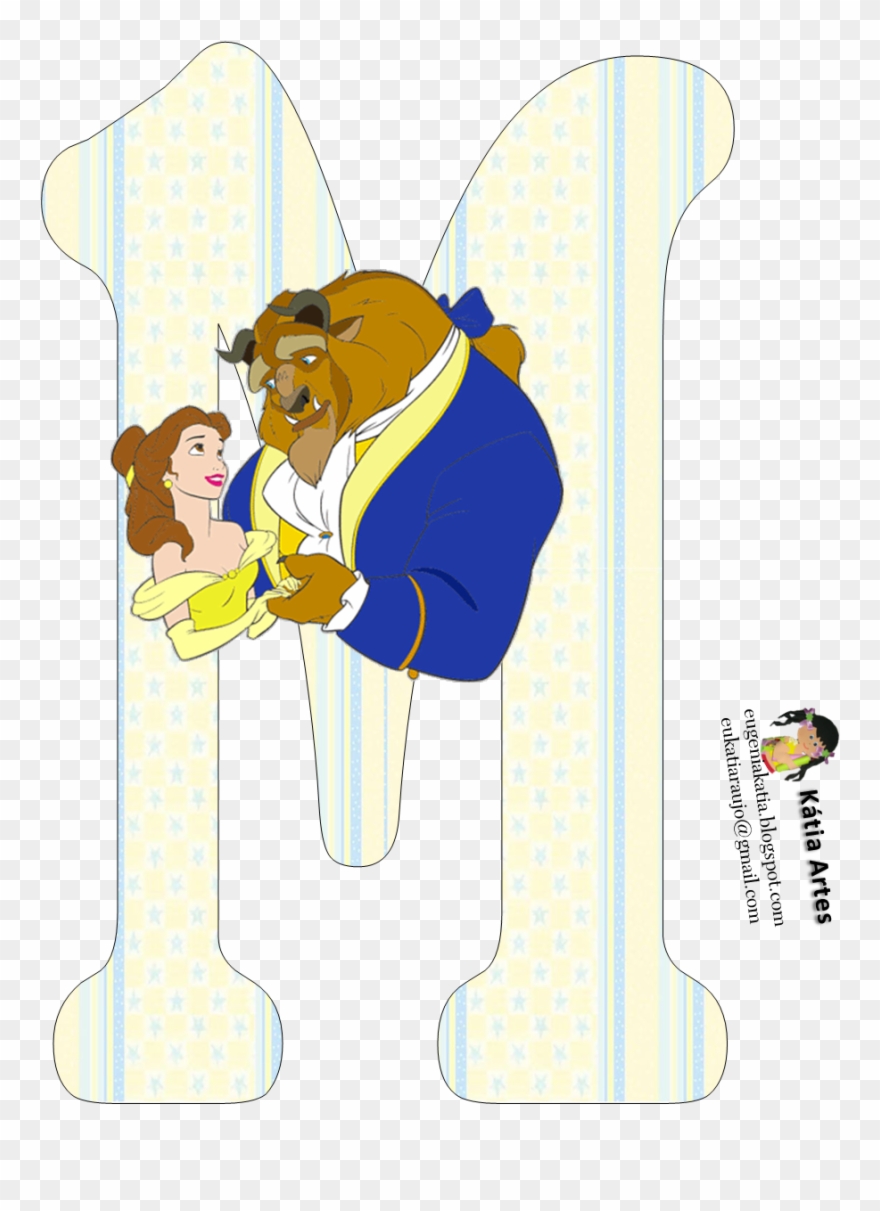 Alfabeto Disney, Milena, Beauty And The Beast, Alphabet, Clipart