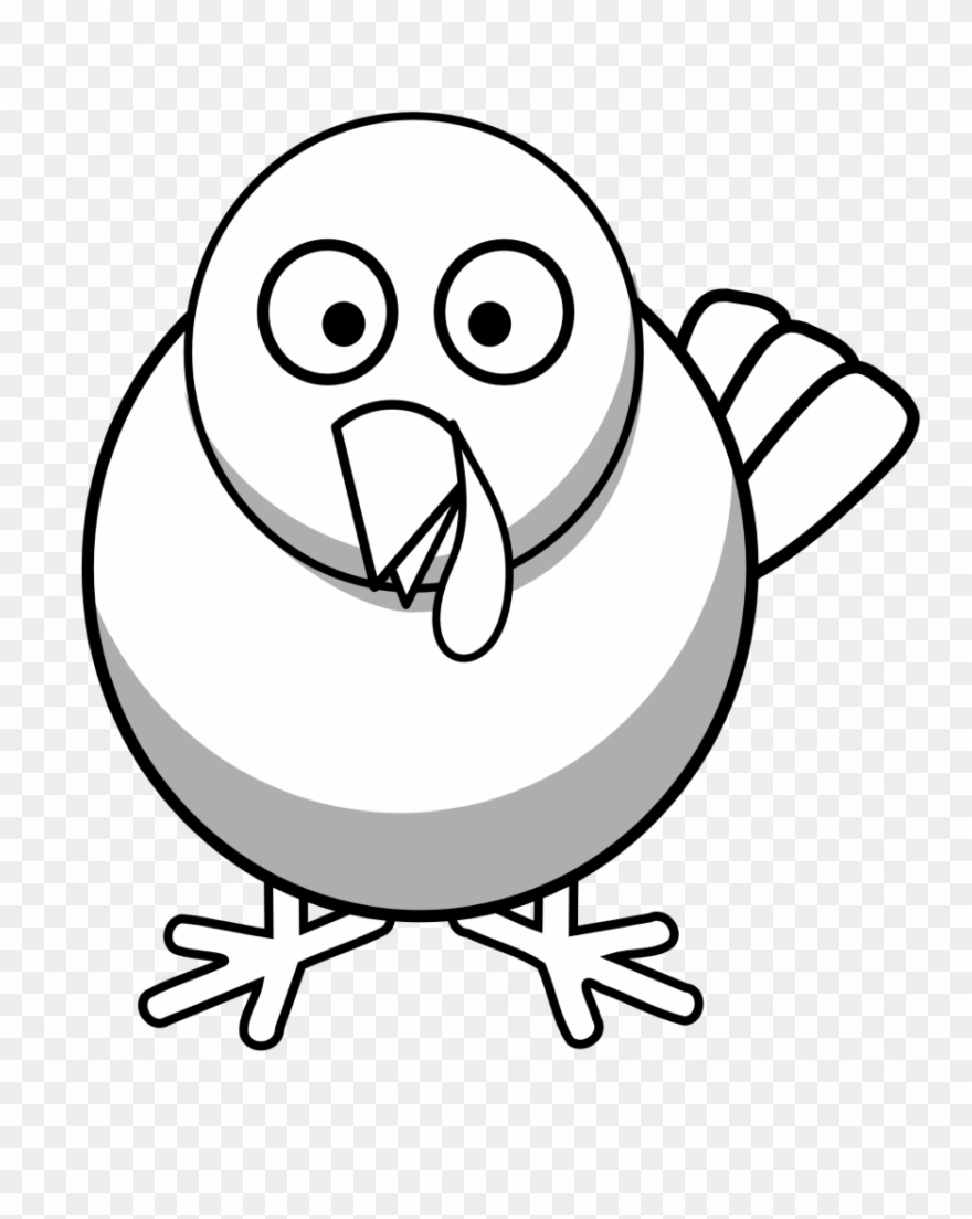 Black And White Turkey Clipart Collection Vector Stock - Png Download