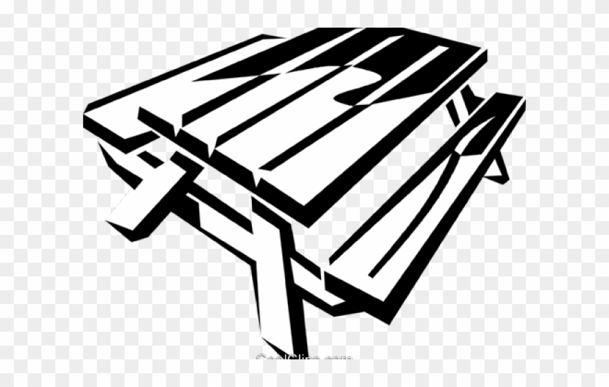 Picnic Table Clipart Illustration Png Transparent Png