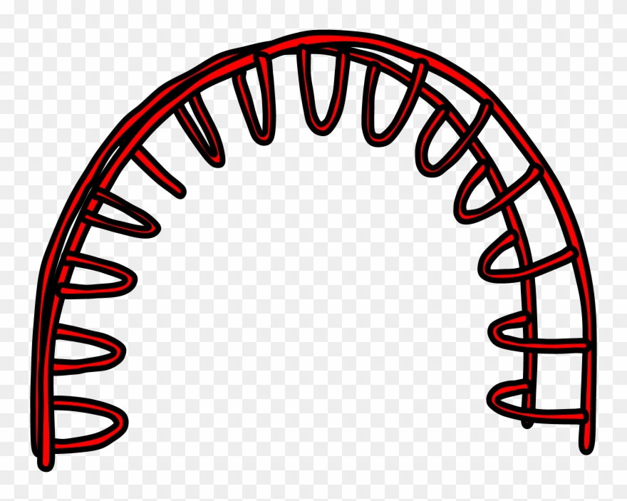 Half Moon Climber, Red Clipart